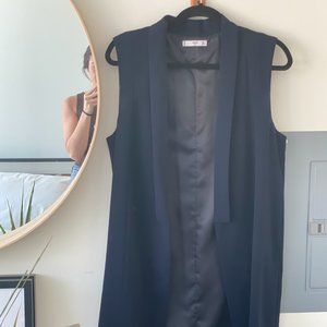 MANGO WOMENS GILET NAVY